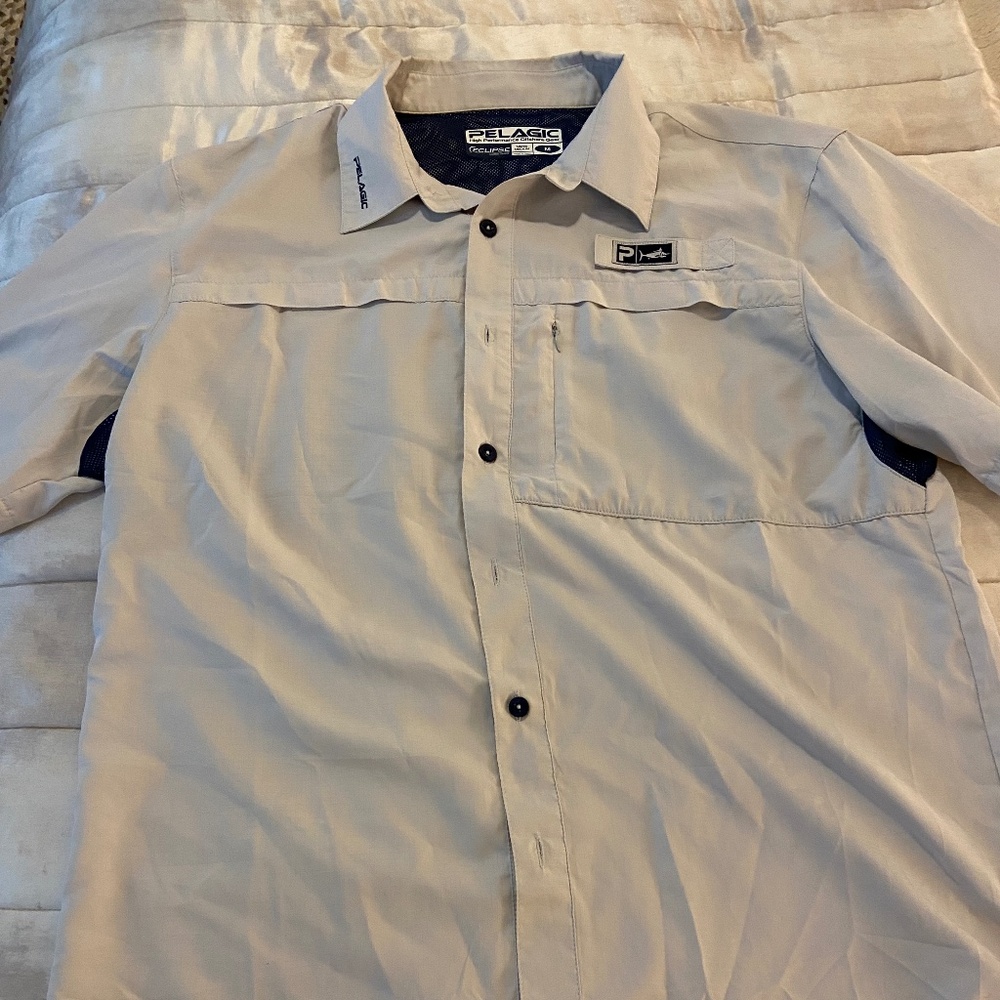 Pelagic Eclipse Guide Shirt – Light Grey – Men’s Medium